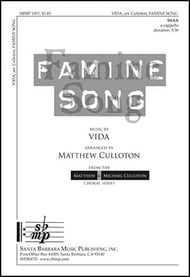 Famine Song SSAA choral sheet music cover Thumbnail